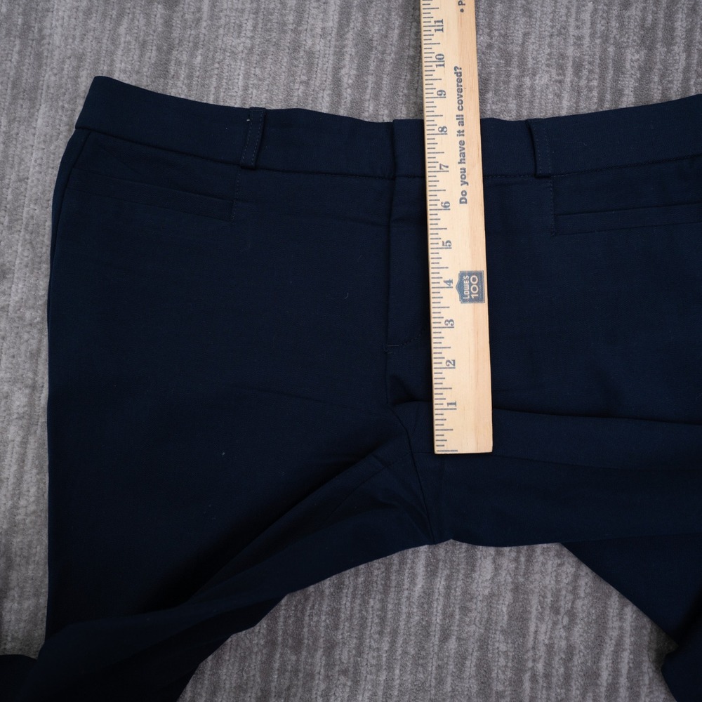 Banana Republic Sloan Navy Blue Slim Leg Dress Pants Womens Size 8 Bi-Stretch - Picture 4 of 9